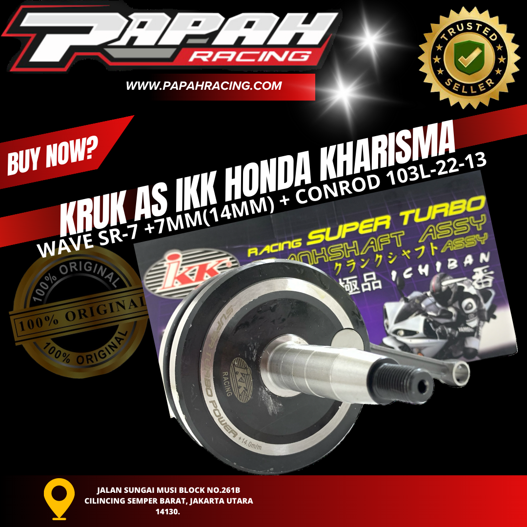 KRUK AS IKK HONDA KHARISMA / WAVE SR-7 + 7MM(14MM) + CONROD 103L-22-13 IKK